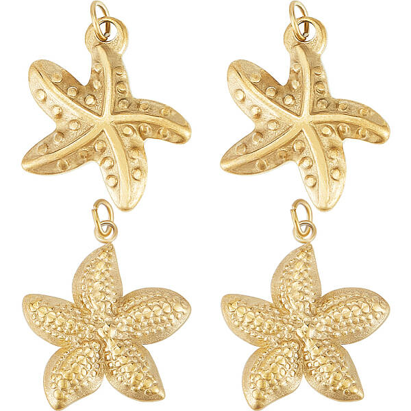 8Pcs 2 Style 304 Stainless Steel Pendants