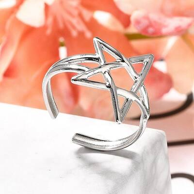 304 Stainless Steel Open Cuff Rings for Women