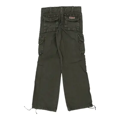 Age 8 True Religion Cargo Trousers - 25W 25L Green Cotton