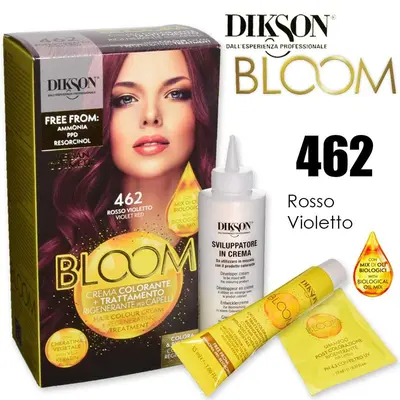 Dikson Bloom Coloring Cream With Keratin 462 Red Violet