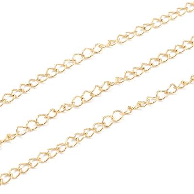 PVD Vacuum Plating 304 Stainless Steel Curb Chain