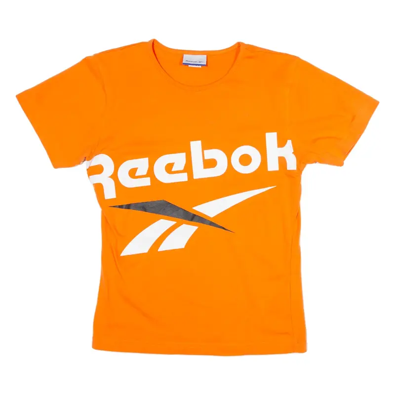 REEBOK Womens T-Shirt Orange UK 16