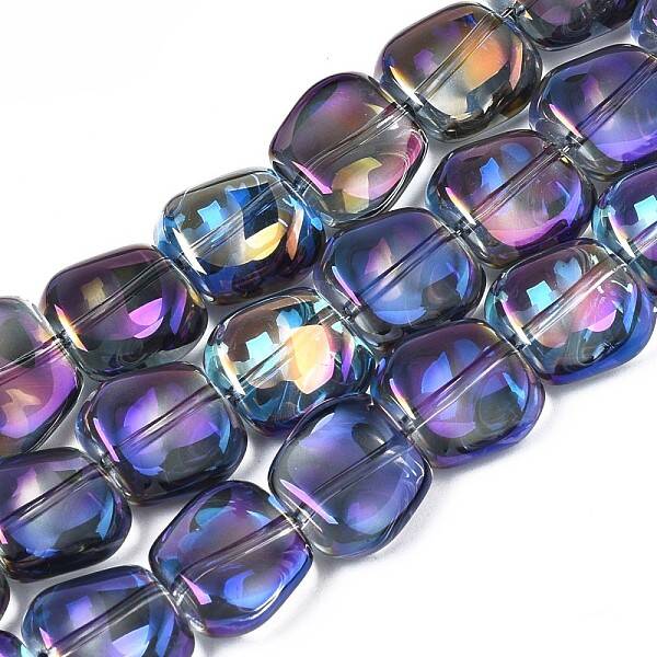 Electroplate Glass Beads Strand