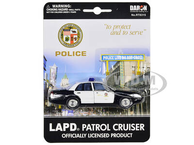 Ford Crown Victoria Police Cruiser Black and White \