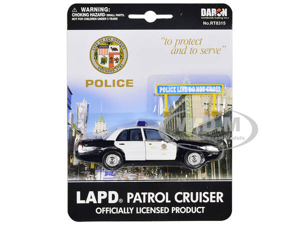 Ford Crown Victoria Police Cruiser Black and White \