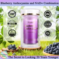 Xuaai 2Bottle Blueberry Anthocyaninis+NR- NAD Supplement for Skin Aging Support, Energy, and Focus - 60 Capsules - Vitamin & ...