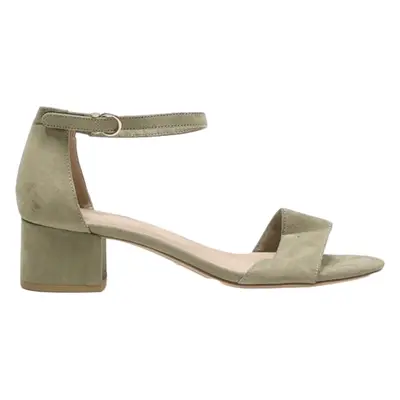 TAMARIS Strappy Heels Green Suede Womens UK 7
