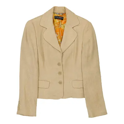Dolce & Gabbana Blazer - Small Beige Wool | Size: small