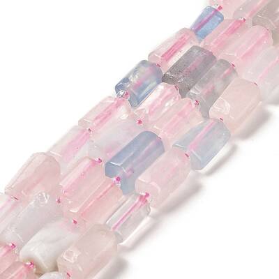 Natural Rose Quartz & Aquamarine Beads Strands