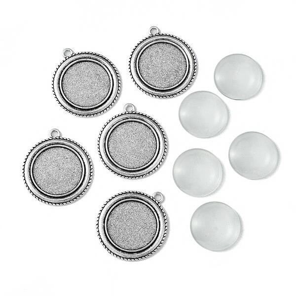 DIY Blank Tibetan Style Alloy Pendants Making Kit