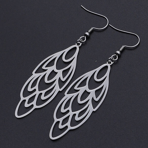 Tarnish Resistant 201 Stainless Steel Dangle Earrings