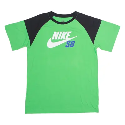 NIKE SB Boys T-Shirt Green Crew Neck XL