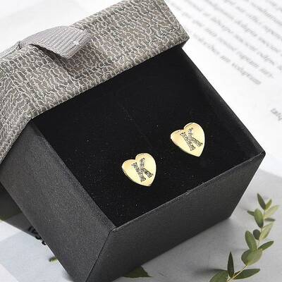Rack Plating Brass Micro Pave Clear Cubic Zirconia Stud Earrings