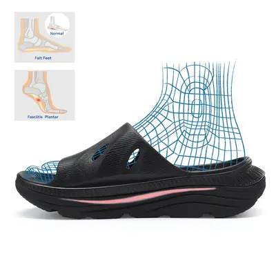 Men Sandals Mens Comfortable Athletic Slides Thick Cushion Lightweight Plantar Fasciitis Sport Sliders of Indoor Outdoor, Arc...