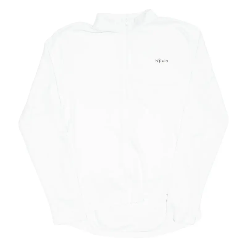 Cycling Womens Jersey White Long Sleeve Full Zip L