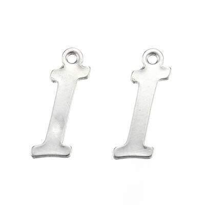 Non-Tarnish 304 Stainless Steel Letter Charms