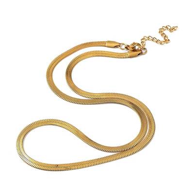304 Stainless Steel Herringbone Chain Necklaces