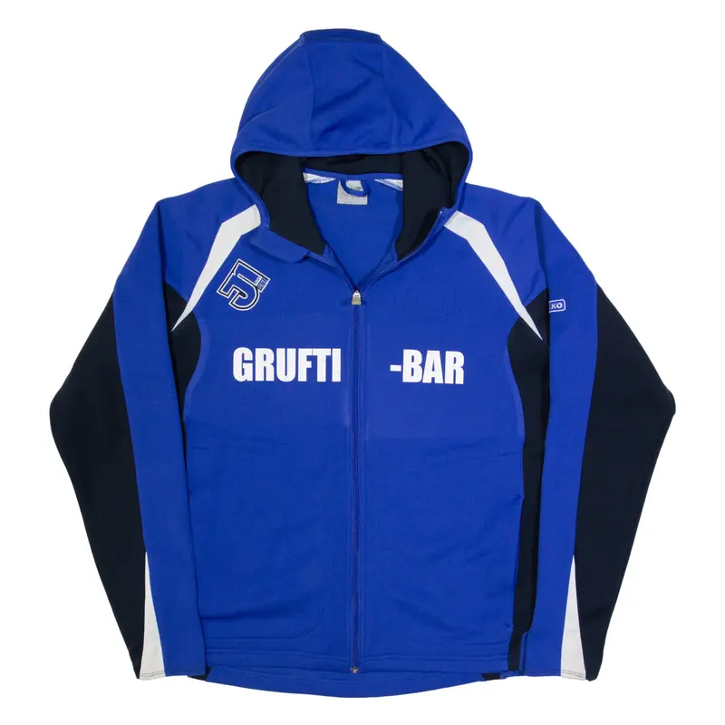 JAKO Mens Track Jacket Blue Hooded L