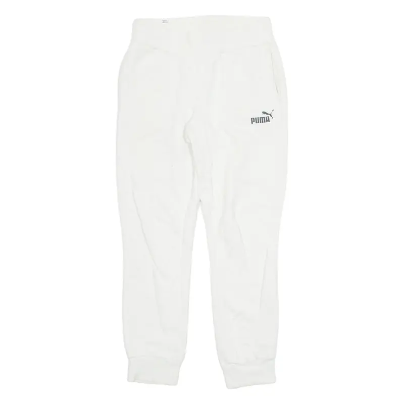 PUMA Womens Joggers Cream Tapered UK 8 W28 L28