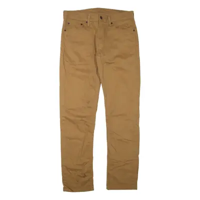 LEVI'S Mens Trousers Brown Regular Straight W32 L32