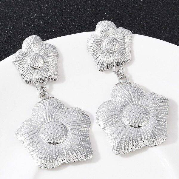 304 Stainless Steel Dangle Stud Earrings