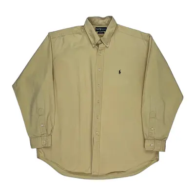 Ralph Lauren Shirt - XL Beige Cotton | Size: x-large