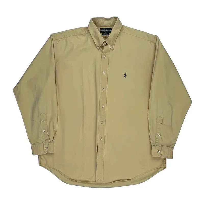 Ralph Lauren Shirt - XL Beige Cotton | Size: x-large