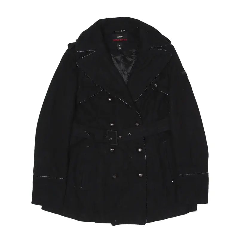 MISS SIXTY Pea Jacket Black Womens L
