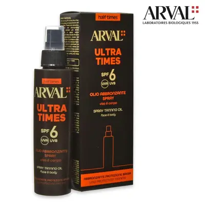 Arval half times - ultra times spf6 - spray tanning oil 125 ml