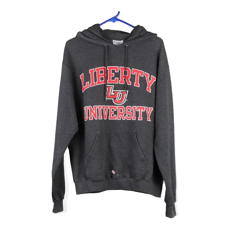 Champion College Hoodie - Medium Grey Cotton