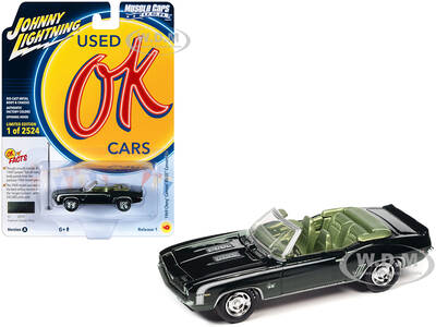 1969 Chevrolet Camaro RS/SS Convertible Fathom Green Metallic with White Stripes and Light Green Interior Limited Edition to ...