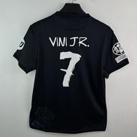 2023/24 Champions League Special Edition VINI JR. #7 Black Short Sleeve Breathable Soccer Jersey