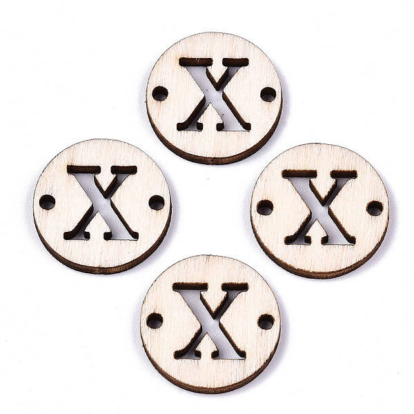 Unfinished Natural Poplar Wood Links Connectors