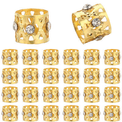 50Pcs Aluminum Dreadlocks Beads Hair Decoration