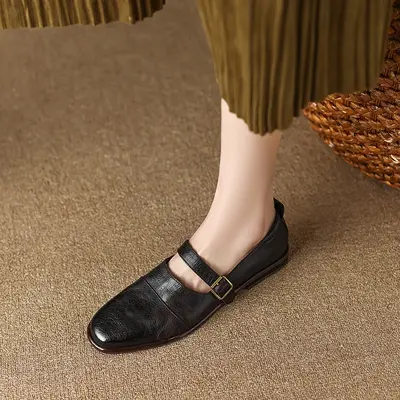 CHIKO Shantina Round Toe Block Heels Mary Jane Shoes