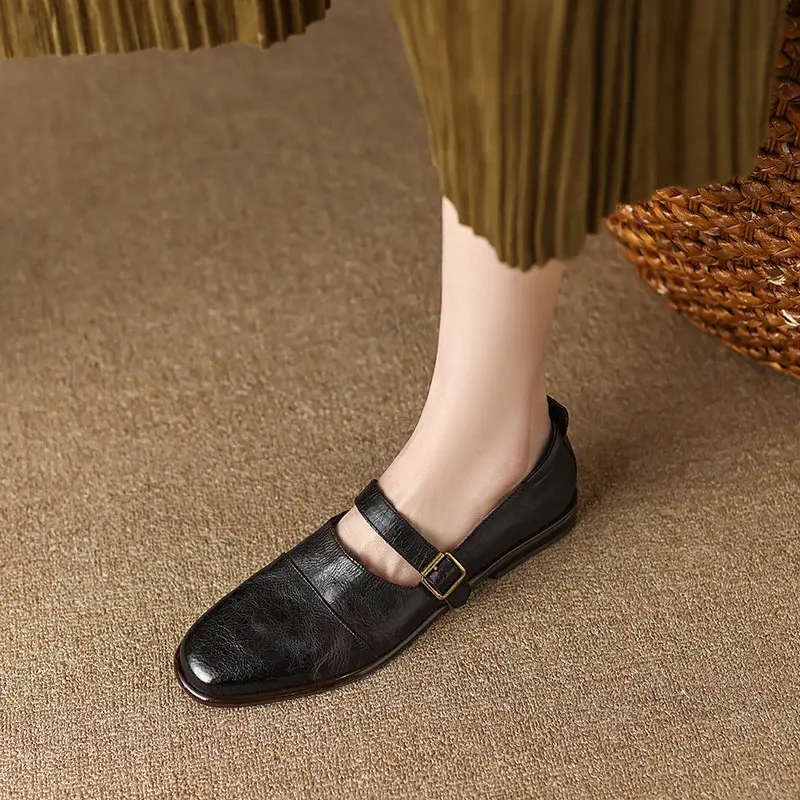 CHIKO Shantina Round Toe Block Heels Mary Jane Shoes