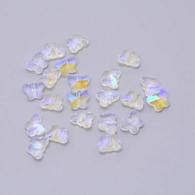 Transparent Electroplate Glass Beads