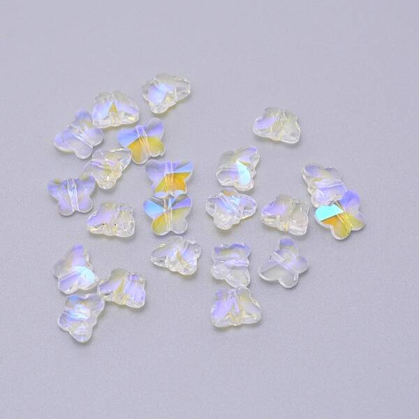 Transparent Electroplate Glass Beads