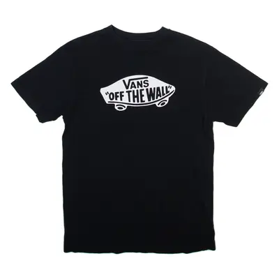 VANS Off The Wall Boys T-Shirt Black M