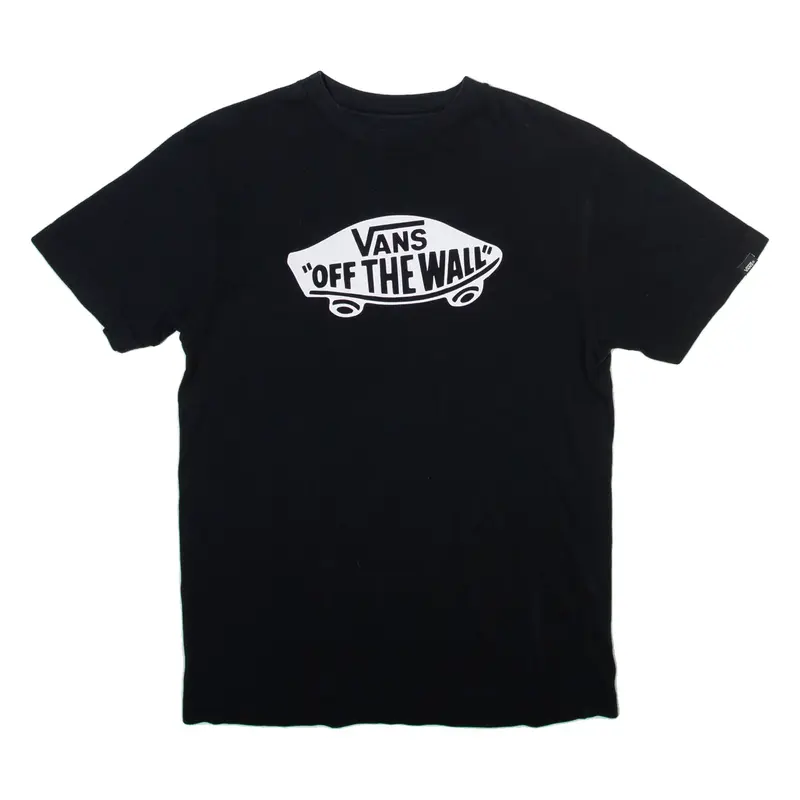 VANS Off The Wall Boys T-Shirt Black M