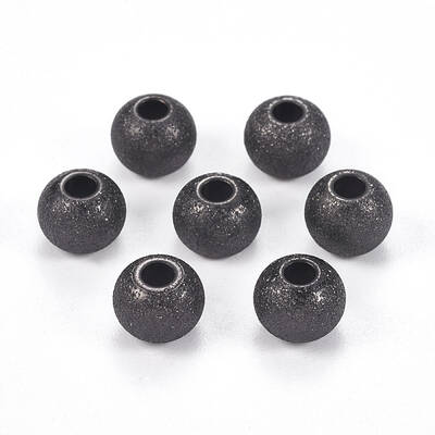 304 Stainless Steel Textured Beads