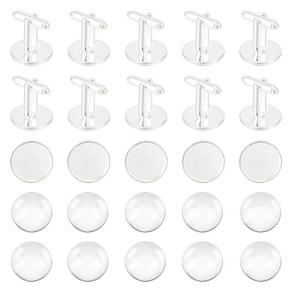 16Pcs Brass Cuff Button