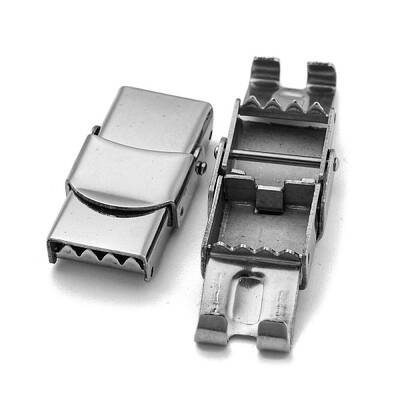 Non-Tarnish 201 Stainless Steel Watch Band Clasps