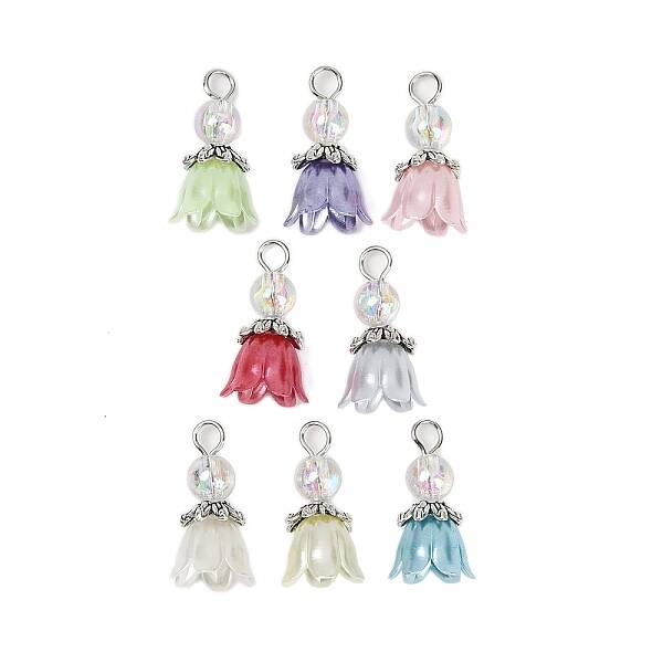 ABS Plastic Pearl with Acrylic Pendants