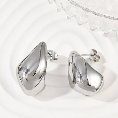 304 Stainless Steel Teardrop Stud Earrings for Women