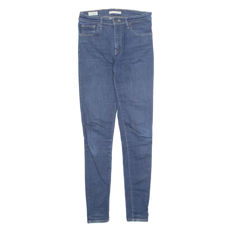 LEVI'S Big E 720 Womens Jeans Blue Regular Skinny Stone Wash W27 L32