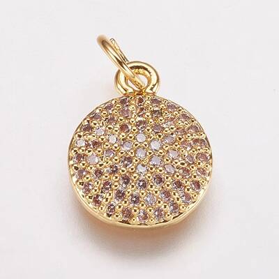 Brass Cubic Zirconia Charms
