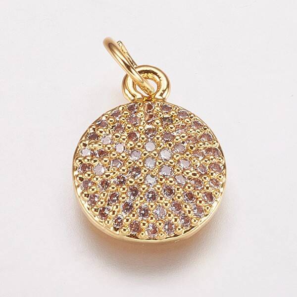 Brass Cubic Zirconia Charms