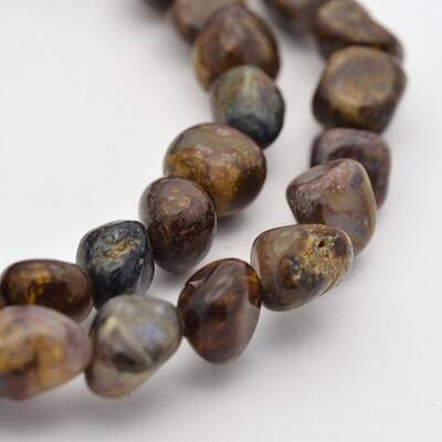 Natural Golden Silk Jade Bead Strands