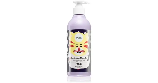 Yope Cranberry and lavender intense hydrating shower gel for children 400 ml